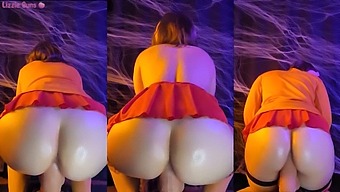 Velma Takes On A Massive Penis In This Halloween Porn Video