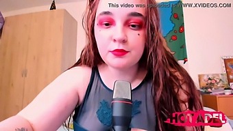 Chubby Teen Redhead Indulges In Food Show And Asmr