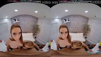 Intense Hands-On Encounter Featuring Alura Jenson And Laney Grey In Vr Experience