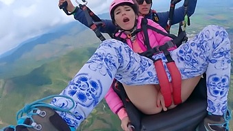 Female Ejaculation At Extreme Altitude: Skydiving Adventure