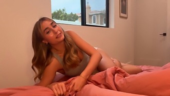 Step-Sister Lily Phillips Turns You On With Her Sexy Legs And Feet