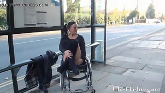 A Disabled Pornstar'S Public Exposure In A Park